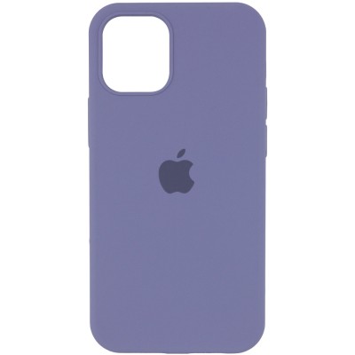 Чехол Silicone Case Full Protective (AA) для Apple iPhone 12 Pro / 12 (6.1") Серый / Lavender Gray Чехол Silicone Case Full Protective (AA) для Apple iPhone 12 Pro / 12 (6.1") Серый / Lavender Gray