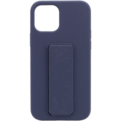 Чехол Silicone Case Hand Holder для Apple iPhone 12 mini (5.4") Темно-синий / Midnight blue Чехол Silicone Case Hand Holder для Apple iPhone 12 mini (5.4") Темно-синий / Midnight blue