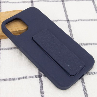 Чехол Silicone Case Hand Holder для Apple iPhone 12 mini (5.4") Темно-синий / Midnight blue Чехол Silicone Case Hand Holder для Apple iPhone 12 mini (5.4") Темно-синий / Midnight blue