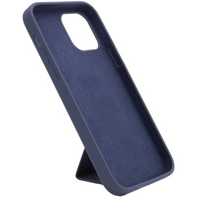 Чехол Silicone Case Hand Holder для Apple iPhone 12 mini (5.4") Темно-синий / Midnight blue Чехол Silicone Case Hand Holder для Apple iPhone 12 mini (5.4") Темно-синий / Midnight blue