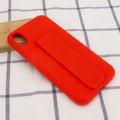 Чехол Silicone Case Hand Holder для Apple iPhone X / XS (5.8") Красный / Red Чехол Silicone Case Hand Holder для Apple iPhone X / XS (5.8") Красный / Red