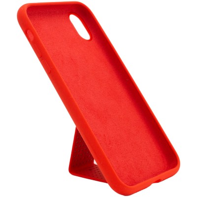 Чехол Silicone Case Hand Holder для Apple iPhone X / XS (5.8") Красный / Red Чехол Silicone Case Hand Holder для Apple iPhone X / XS (5.8") Красный / Red