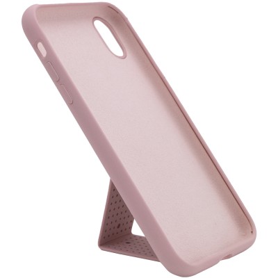 Чехол Silicone Case Hand Holder для Apple iPhone X / XS (5.8") Розовый / Pink Sand Чехол Silicone Case Hand Holder для Apple iPhone X / XS (5.8") Розовый / Pink Sand