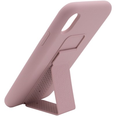 Чехол Silicone Case Hand Holder для Apple iPhone X / XS (5.8") Розовый / Pink Sand Чехол Silicone Case Hand Holder для Apple iPhone X / XS (5.8") Розовый / Pink Sand