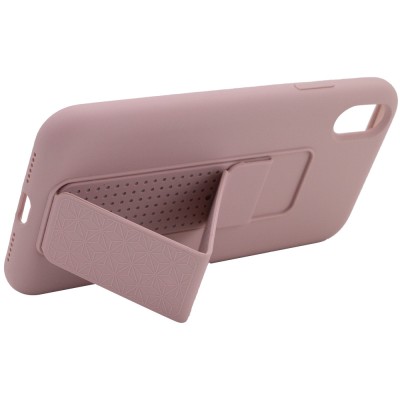 Чехол Silicone Case Hand Holder для Apple iPhone X / XS (5.8") Розовый / Pink Sand Чехол Silicone Case Hand Holder для Apple iPhone X / XS (5.8") Розовый / Pink Sand
