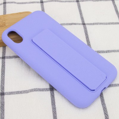 Чехол Silicone Case Hand Holder для Apple iPhone X / XS (5.8") Сиреневый / Dasheen Чехол Silicone Case Hand Holder для Apple iPhone X / XS (5.8") Сиреневый / Dasheen