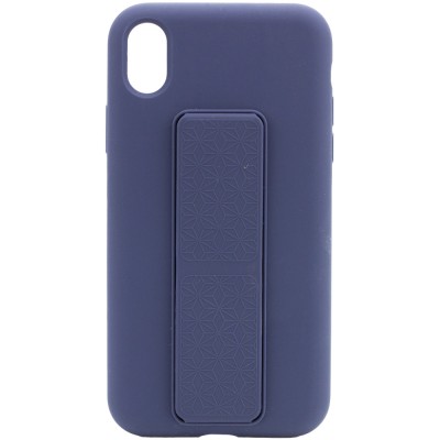 Чехол Silicone Case Hand Holder для Apple iPhone X / XS (5.8") Темно-синий / Midnight blue Чехол Silicone Case Hand Holder для Apple iPhone X / XS (5.8") Темно-синий / Midnight blue