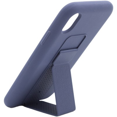 Чехол Silicone Case Hand Holder для Apple iPhone X / XS (5.8") Темно-синий / Midnight blue Чехол Silicone Case Hand Holder для Apple iPhone X / XS (5.8") Темно-синий / Midnight blue