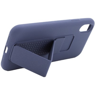 Чехол Silicone Case Hand Holder для Apple iPhone X / XS (5.8") Темно-синий / Midnight blue Чехол Silicone Case Hand Holder для Apple iPhone X / XS (5.8") Темно-синий / Midnight blue