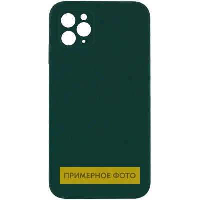 Чехол Silicone Case Lakshmi Square Full Camera для Apple iPhone 11 (6.1") Зеленый / Dark green Чехол Silicone Case Lakshmi Square Full Camera для Apple iPhone 11 (6.1") Зеленый / Dark green