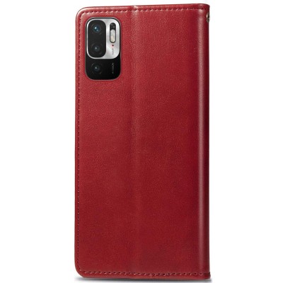 Кожаный чехол книжка GETMAN Gallant (PU) для Xiaomi Redmi Note 10 5G / Poco M3 Pro Красный - 1 Кожаный чехол книжка GETMAN Gallant (PU) для Xiaomi Redmi Note 10 5G / Poco M3 Pro Красный - 1