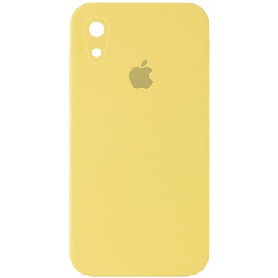 Чехол Silicone Case Square Full Camera Protective (AA) для Apple iPhone XR (6.1") Желтый / Canary Yellow Чехол Silicone Case Square Full Camera Protective (AA) для Apple iPhone XR (6.1") Желтый / Canary Yellow