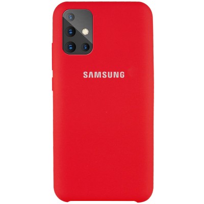 Чехол Silicone Cover (AAA) для Samsung Galaxy A71 Красный / Red Чехол Silicone Cover (AAA) для Samsung Galaxy A71 Красный / Red
