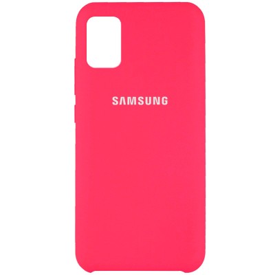 Чехол Silicone Cover (AAA) для Samsung Galaxy A71 Розовый / Shiny pink Чехол Silicone Cover (AAA) для Samsung Galaxy A71 Розовый / Shiny pink