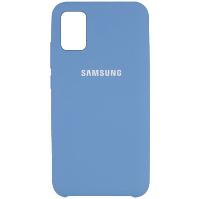 Чехол Silicone Cover (AAA) для Samsung Galaxy A71 Синий / Denim Blue Чехол Silicone Cover (AAA) для Samsung Galaxy A71 Синий / Denim Blue