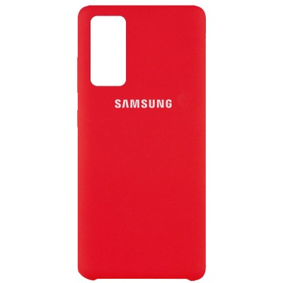 Чехол Silicone Cover (AAA) для Samsung Galaxy S20 FE Красный / Red Чехол Silicone Cover (AAA) для Samsung Galaxy S20 FE Красный / Red