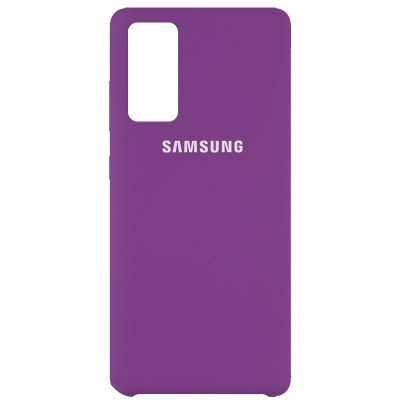 Чехол Silicone Cover (AAA) для Samsung Galaxy S20 FE Фиолетовый / Grape Чехол Silicone Cover (AAA) для Samsung Galaxy S20 FE Фиолетовый / Grape