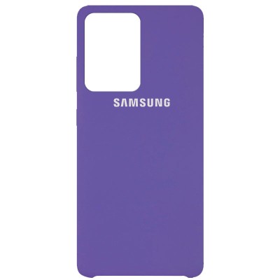 Чехол Silicone Cover (AAA) для Samsung Galaxy S20 Ultra Сиреневый / Elegant Purple Чехол Silicone Cover (AAA) для Samsung Galaxy S20 Ultra Сиреневый / Elegant Purple