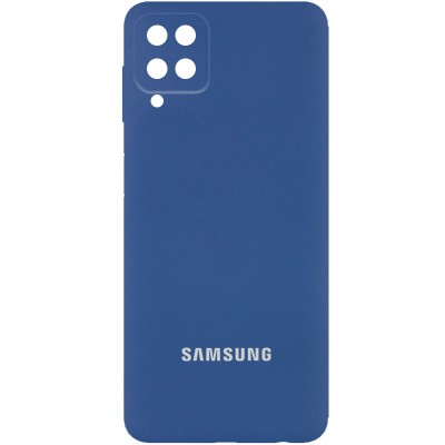 Чехол Silicone Cover Full Camera (AA) для Samsung Galaxy A22 4G / M32 Синий / Navy Blue Чехол Silicone Cover Full Camera (AA) для Samsung Galaxy A22 4G / M32 Синий / Navy Blue