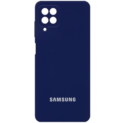 Чехол Silicone Cover Full Camera (AA) для Samsung Galaxy A22 4G / M32 Темно-синий / Midnight blue Чехол Silicone Cover Full Camera (AA) для Samsung Galaxy A22 4G / M32 Темно-синий / Midnight blue
