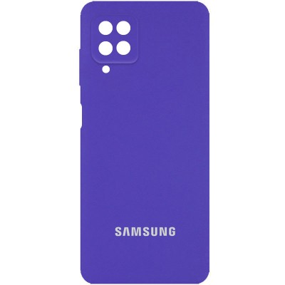 Чехол Silicone Cover Full Camera (AA) для Samsung Galaxy A22 4G / M32 Фиолетовый / Purple Чехол Silicone Cover Full Camera (AA) для Samsung Galaxy A22 4G / M32 Фиолетовый / Purple