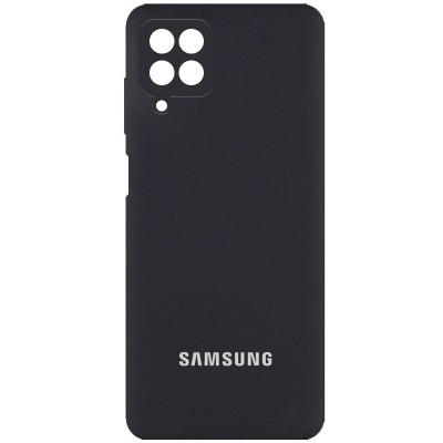 Чехол Silicone Cover Full Camera (AA) для Samsung Galaxy A22 4G / M32 Черный / Black Чехол Silicone Cover Full Camera (AA) для Samsung Galaxy A22 4G / M32 Черный / Black