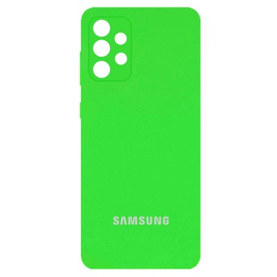 Чехол Silicone Cover Full Camera (AA) для Samsung Galaxy A32 4G Салатовый / Neon green Чехол Silicone Cover Full Camera (AA) для Samsung Galaxy A32 4G Салатовый / Neon green