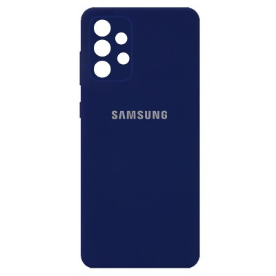 Чехол Silicone Cover Full Camera (AA) для Samsung Galaxy A32 4G Темно-синий / Midnight blue Чехол Silicone Cover Full Camera (AA) для Samsung Galaxy A32 4G Темно-синий / Midnight blue