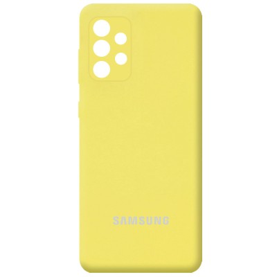 Чехол Silicone Cover Full Camera (AA) для Samsung Galaxy A52 4G / A52 5G / A52s Желтый / Yellow Чехол Silicone Cover Full Camera (AA) для Samsung Galaxy A52 4G / A52 5G / A52s Желтый / Yellow