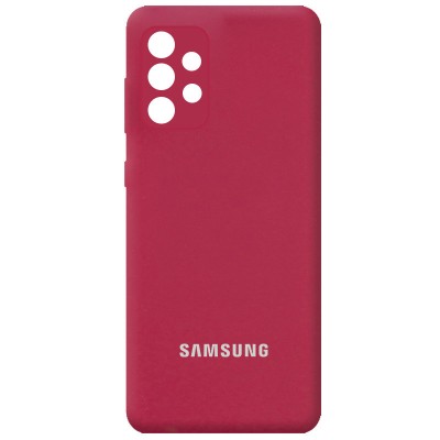 Чехол Silicone Cover Full Camera (AA) для Samsung Galaxy A52 4G / A52 5G / A52s Красный / Rose Red Чехол Silicone Cover Full Camera (AA) для Samsung Galaxy A52 4G / A52 5G / A52s Красный / Rose Red