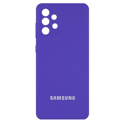 Чехол Silicone Cover Full Camera (AA) для Samsung Galaxy A52 4G / A52 5G / A52s Фиолетовый / Purple Чехол Silicone Cover Full Camera (AA) для Samsung Galaxy A52 4G / A52 5G / A52s Фиолетовый / Purple