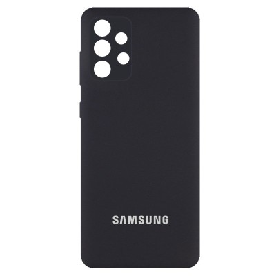Чехол Silicone Cover Full Camera (AA) для Samsung Galaxy A52 4G / A52 5G / A52s Черный / Black Чехол Silicone Cover Full Camera (AA) для Samsung Galaxy A52 4G / A52 5G / A52s Черный / Black