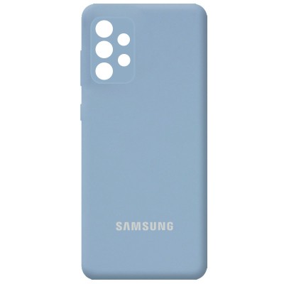 Чехол Silicone Cover Full Camera (AA) для Samsung Galaxy A52 4G / A52 5G Голубой / Lilac Blue Чехол Silicone Cover Full Camera (AA) для Samsung Galaxy A52 4G / A52 5G Голубой / Lilac Blue