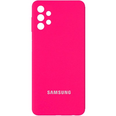 Чехол Silicone Cover Full Camera (AA) для Samsung Galaxy A52 4G / A52 5G Розовый / Barbie pink Чехол Silicone Cover Full Camera (AA) для Samsung Galaxy A52 4G / A52 5G Розовый / Barbie pink