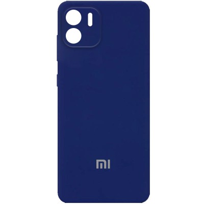 Чехол Silicone Cover Full Camera (AA) для Xiaomi Redmi A1 / A2 Темно-синий / Midnight blue