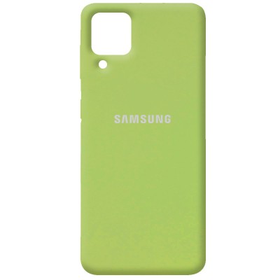 Чехол Silicone Cover Full Protective (AA) для Samsung Galaxy A12 / M12 Мятный / Mint Чехол Silicone Cover Full Protective (AA) для Samsung Galaxy A12 / M12 Мятный / Mint