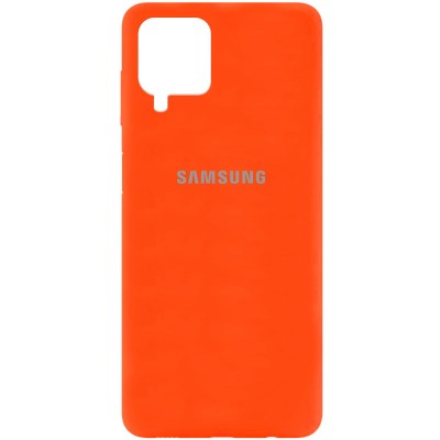 Чехол Silicone Cover Full Protective (AA) для Samsung Galaxy A12 / M12 Оранжевый / Neon Orange Чехол Silicone Cover Full Protective (AA) для Samsung Galaxy A12 / M12 Оранжевый / Neon Orange