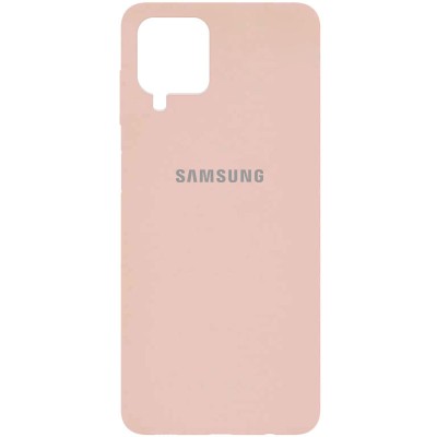 Чехол Silicone Cover Full Protective (AA) для Samsung Galaxy A12 / M12 Розовый / Pudra