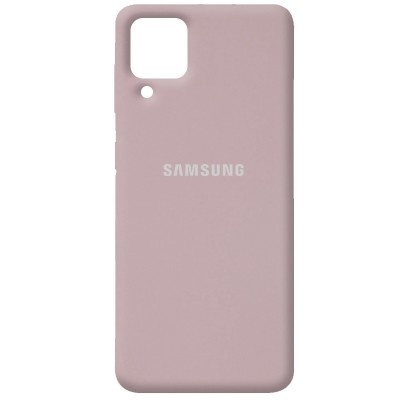 Чехол Silicone Cover Full Protective (AA) для Samsung Galaxy A12 / M12 Серый / Lavender