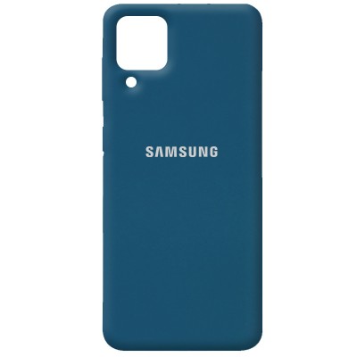 Чехол Silicone Cover Full Protective (AA) для Samsung Galaxy A12 / M12 Синий / Cosmos Blue Чехол Silicone Cover Full Protective (AA) для Samsung Galaxy A12 / M12 Синий / Cosmos Blue