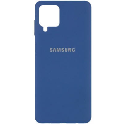 Чехол Silicone Cover Full Protective (AA) для Samsung Galaxy A12 / M12 Синий / Navy Blue Чехол Silicone Cover Full Protective (AA) для Samsung Galaxy A12 / M12 Синий / Navy Blue