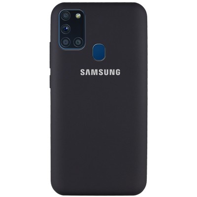 Чехол Silicone Cover Full Protective (AA) для Samsung Galaxy A21s Черный / Black Чехол Silicone Cover Full Protective (AA) для Samsung Galaxy A21s Черный / Black