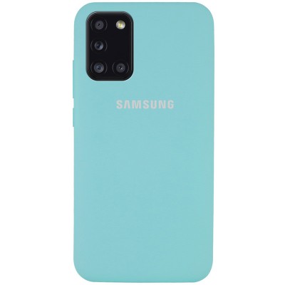 Чехол Silicone Cover Full Protective (AA) для Samsung Galaxy A31 Бирюзовый / Ice Blue Чехол Silicone Cover Full Protective (AA) для Samsung Galaxy A31 Бирюзовый / Ice Blue