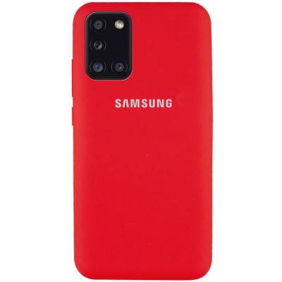 Чехол Silicone Cover Full Protective (AA) для Samsung Galaxy A31 Красный / Red Чехол Silicone Cover Full Protective (AA) для Samsung Galaxy A31 Красный / Red