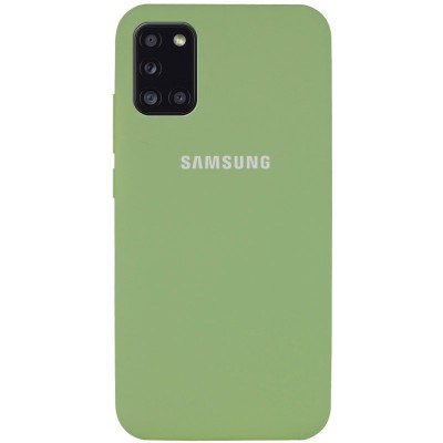 Чехол Silicone Cover Full Protective (AA) для Samsung Galaxy A31 Мятный / Mint Чехол Silicone Cover Full Protective (AA) для Samsung Galaxy A31 Мятный / Mint