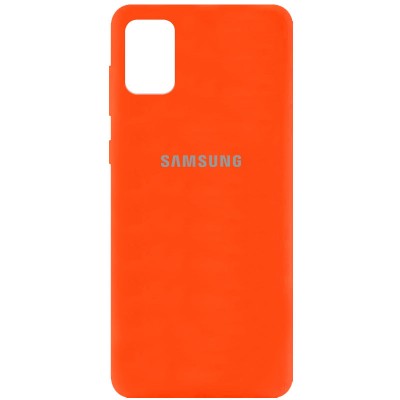 Чехол Silicone Cover Full Protective (AA) для Samsung Galaxy A31 Оранжевый / Neon Orange Чехол Silicone Cover Full Protective (AA) для Samsung Galaxy A31 Оранжевый / Neon Orange