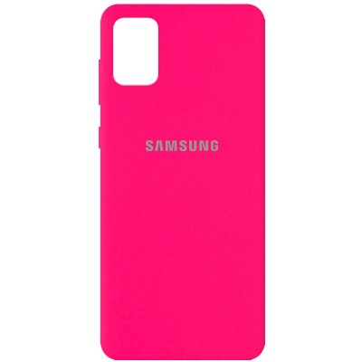 Чехол Silicone Cover Full Protective (AA) для Samsung Galaxy A31 Розовый / Barbie pink Чехол Silicone Cover Full Protective (AA) для Samsung Galaxy A31 Розовый / Barbie pink