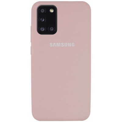 Чехол Silicone Cover Full Protective (AA) для Samsung Galaxy A31 Розовый / Pink Sand Чехол Silicone Cover Full Protective (AA) для Samsung Galaxy A31 Розовый / Pink Sand