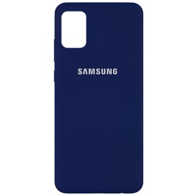Чехол Silicone Cover Full Protective (AA) для Samsung Galaxy A31 Темно-синий / Midnight blue Чехол Silicone Cover Full Protective (AA) для Samsung Galaxy A31 Темно-синий / Midnight blue