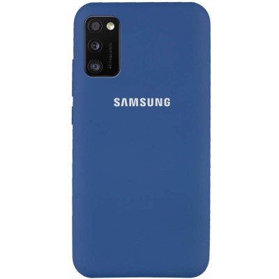 Чехол Silicone Cover Full Protective (AA) для Samsung Galaxy A41 Синий / Navy Blue Чехол Silicone Cover Full Protective (AA) для Samsung Galaxy A41 Синий / Navy Blue